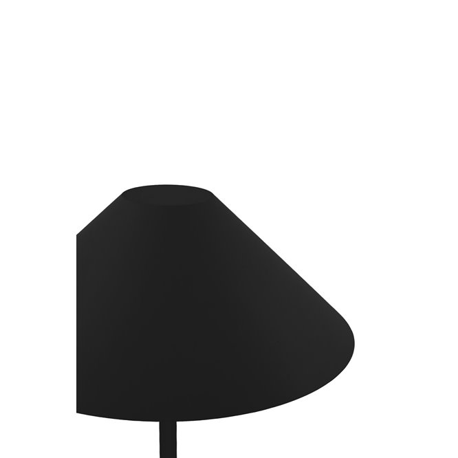 Lampa stojąca bezprzewodowa czarna Cannes IP54 zewnętrzna klosz